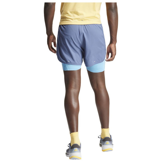 Adidas Ανδρικό σορτς Own the Run 3-Stripes 2in1 Shorts